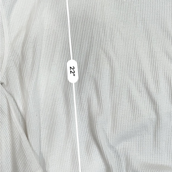 Hollister must have collection white waffle knit long sleeve tee - Picture 5 of 5